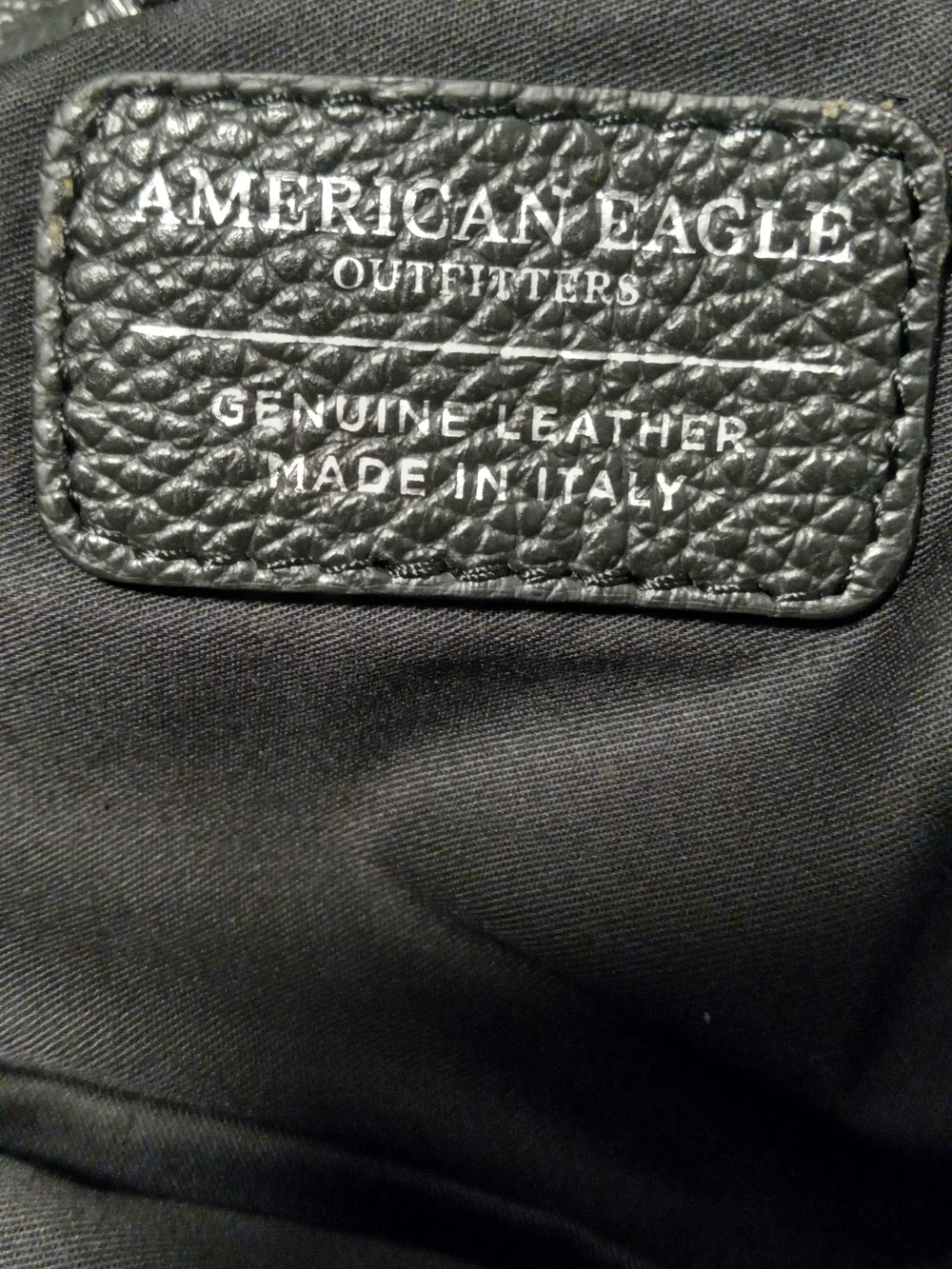American Eagle Outfitters Black Leather Tote Bag
